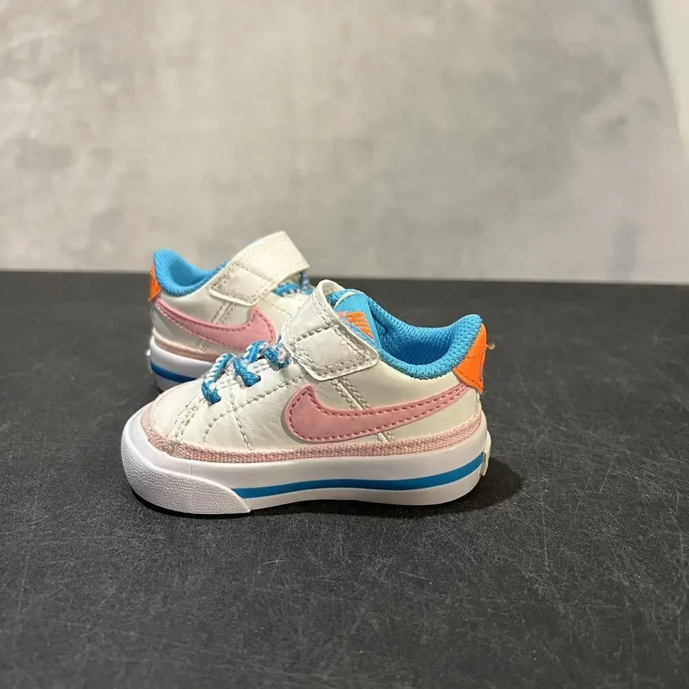 Nike Court Legacy Shoes Toddler Size 2C White Pink Wild and Free DZ2815-100